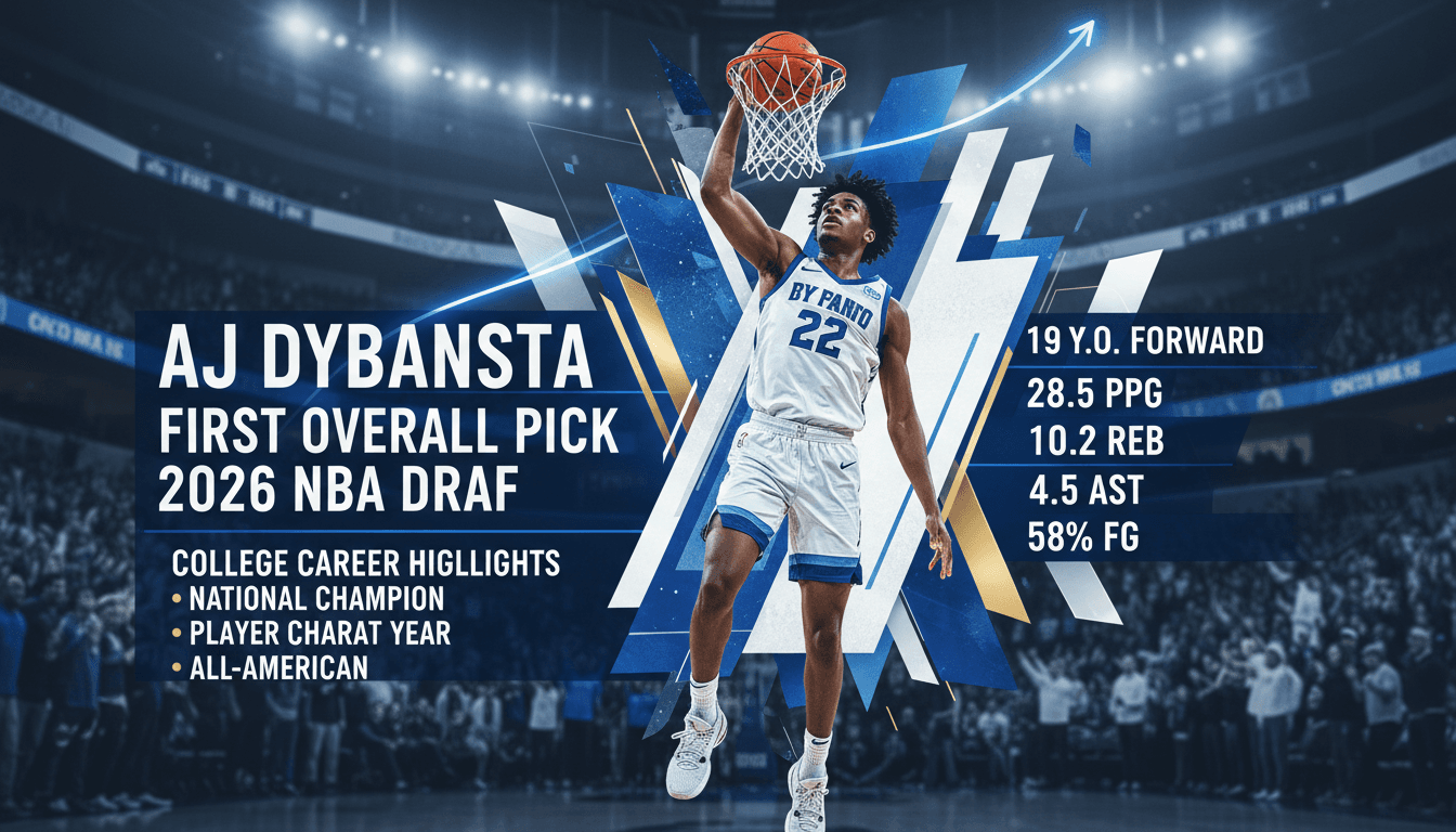 AJ Dybantsa during the 2026 NBA Draft announcement