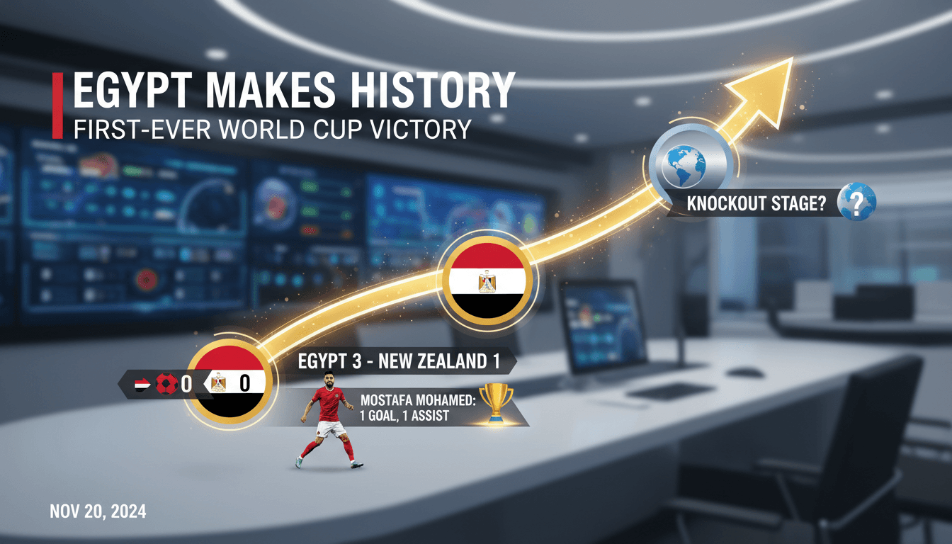 Egypt secures first-ever World Cup victory against New Zealand