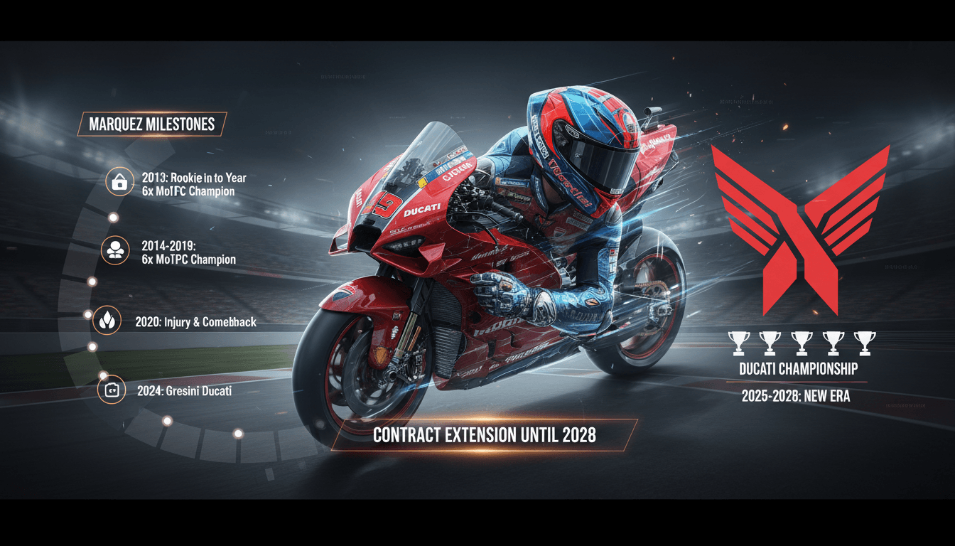 Marc Marquez extends contract with Ducati until 2028