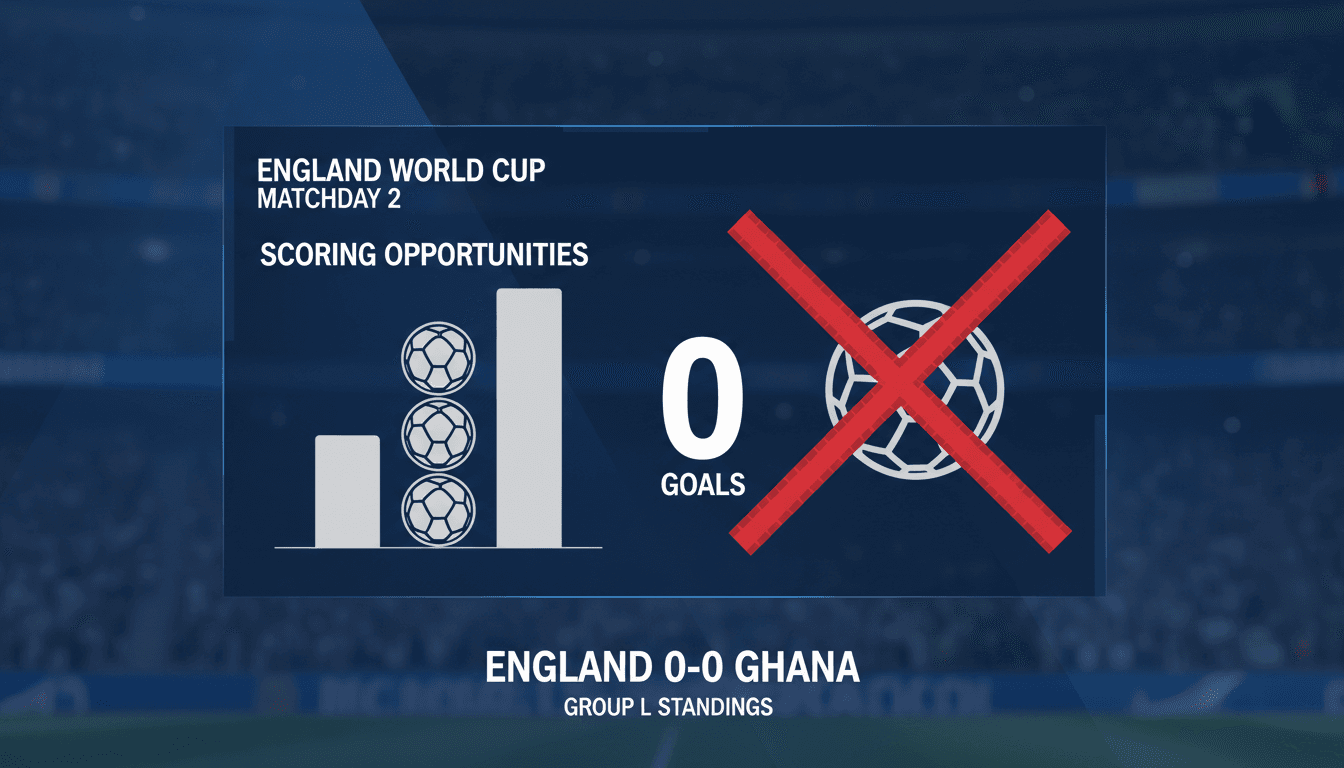 England draws 0-0 with Ghana in World Cup match