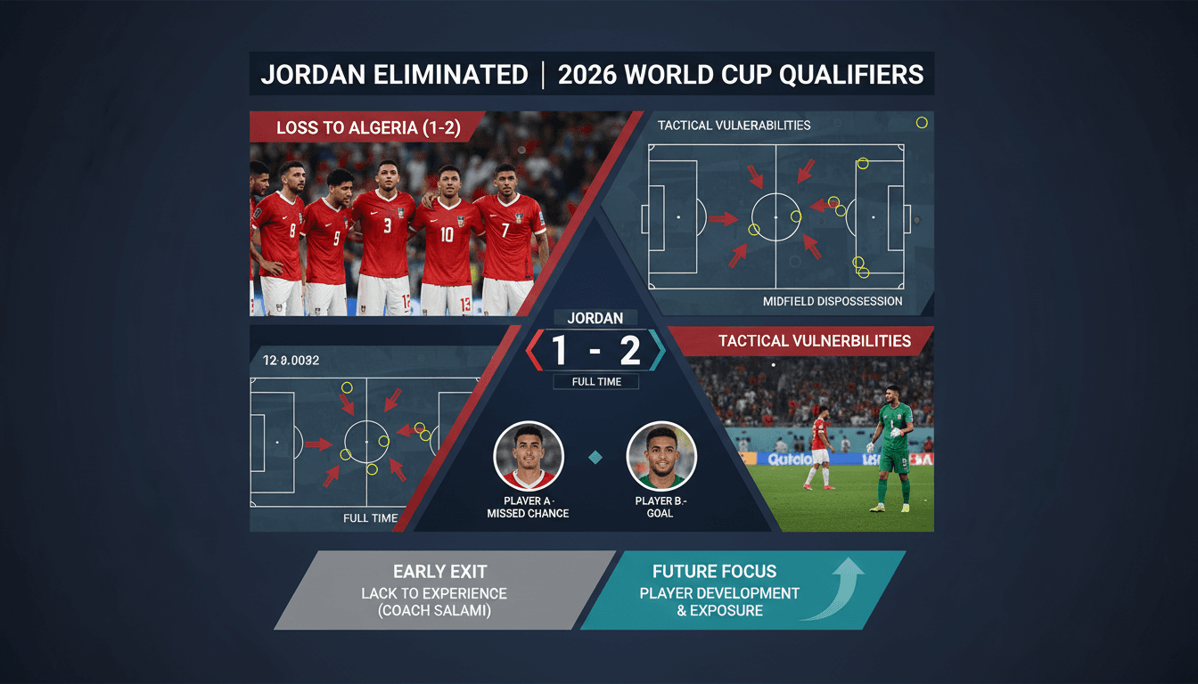Jordan eliminated from 2026 World Cup after loss to Algeria