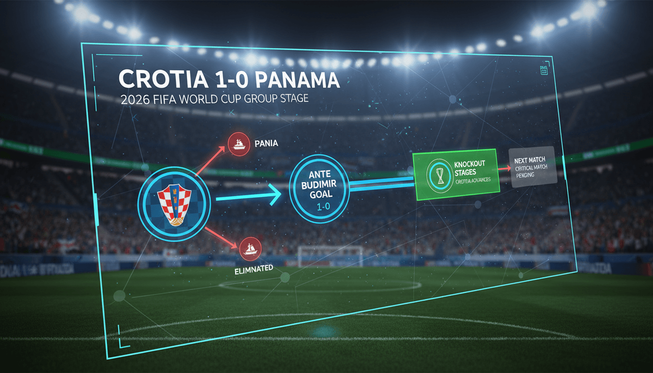 Croatia defeats Panama 1-0 in 2026 FIFA World Cup group stage