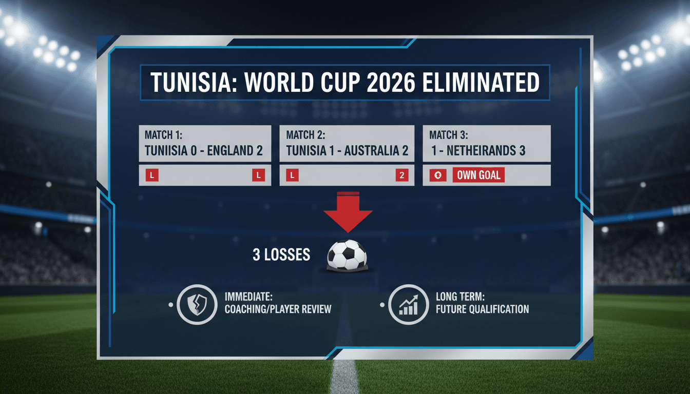 Tunisia's national football team during the 2026 World Cup matches.