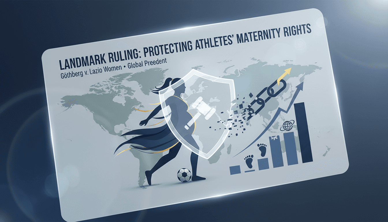 CAS rules in favor of Maja Göthberg against Lazio Women for unlawful contract termination due to pregnancy