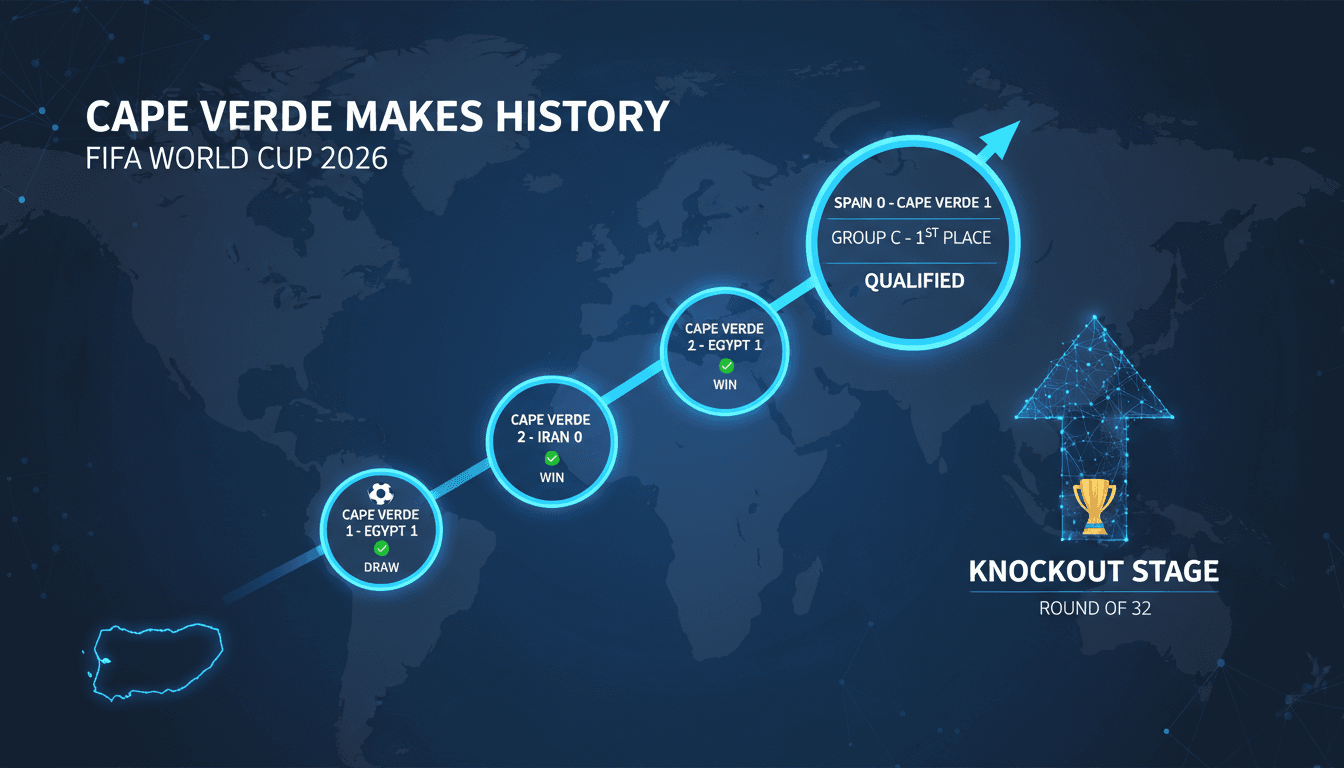 Cape Verde makes history by advancing to knockout stage of FIFA World Cup 2026