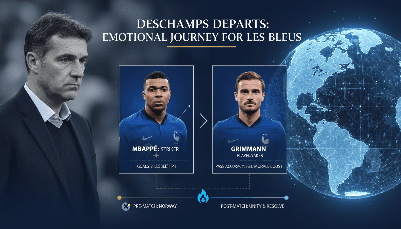 Didier Deschamps during a press conference before leaving for his mother's funeral.