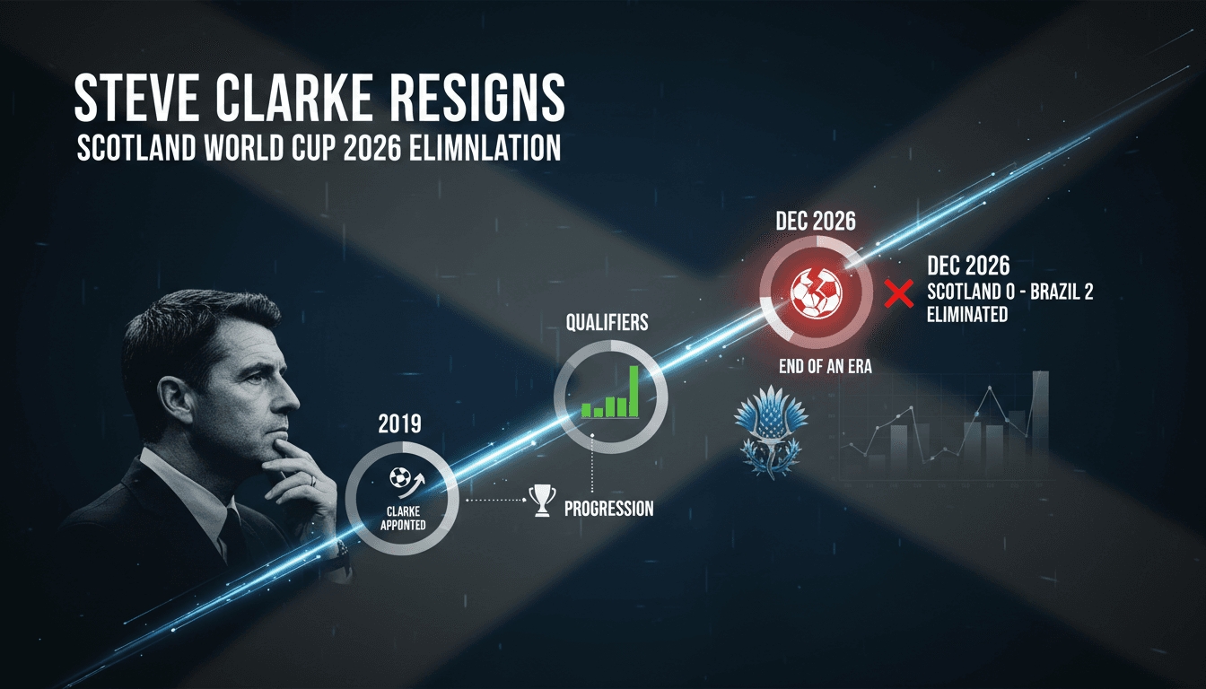 Steve Clarke during his tenure as head coach of the Scotland national football team.