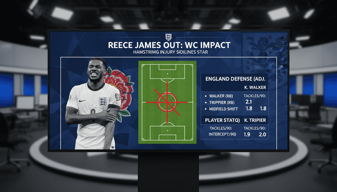 Reece James during a match before his injury announcement