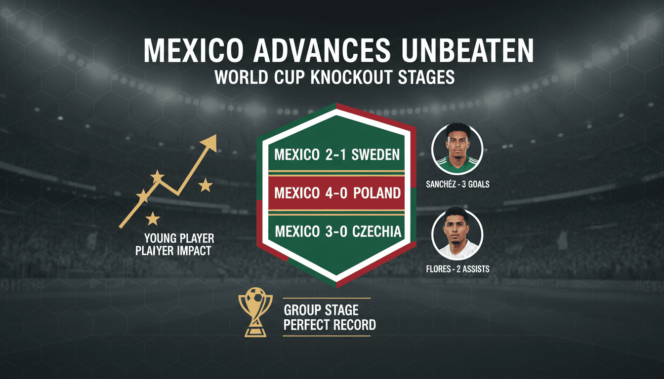Mexico eliminates Czechia from World Cup with 3-0 victory