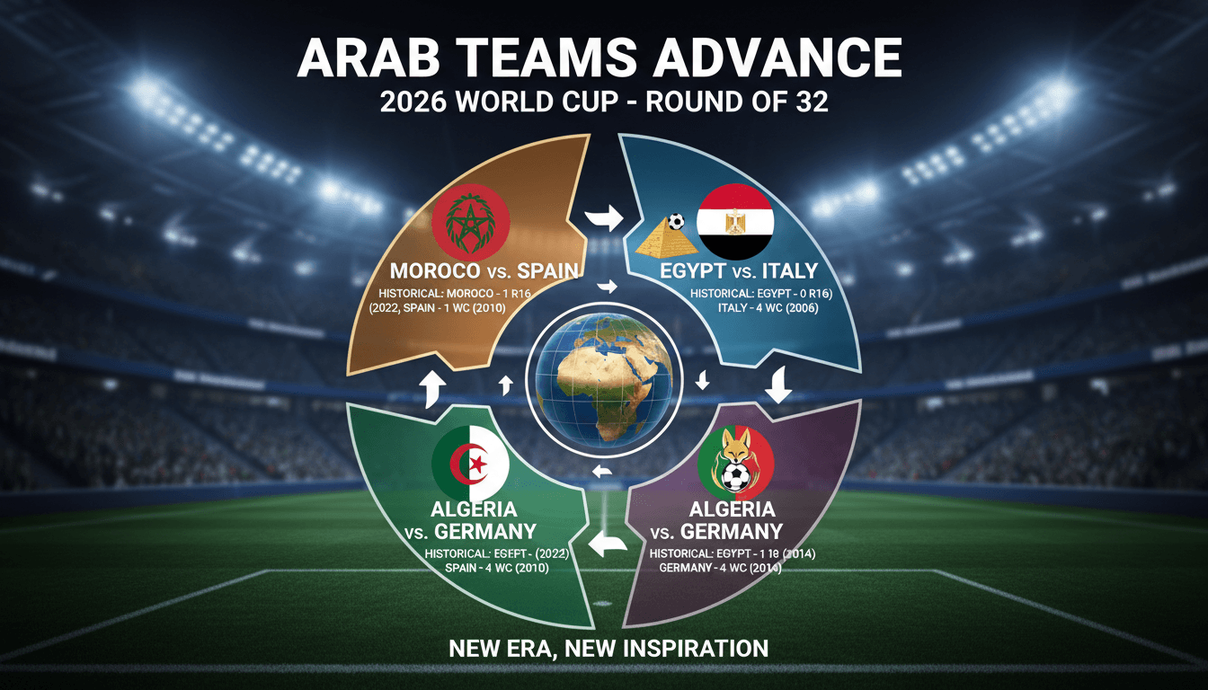 Arab teams preparing for knockout stage in the 2026 World Cup