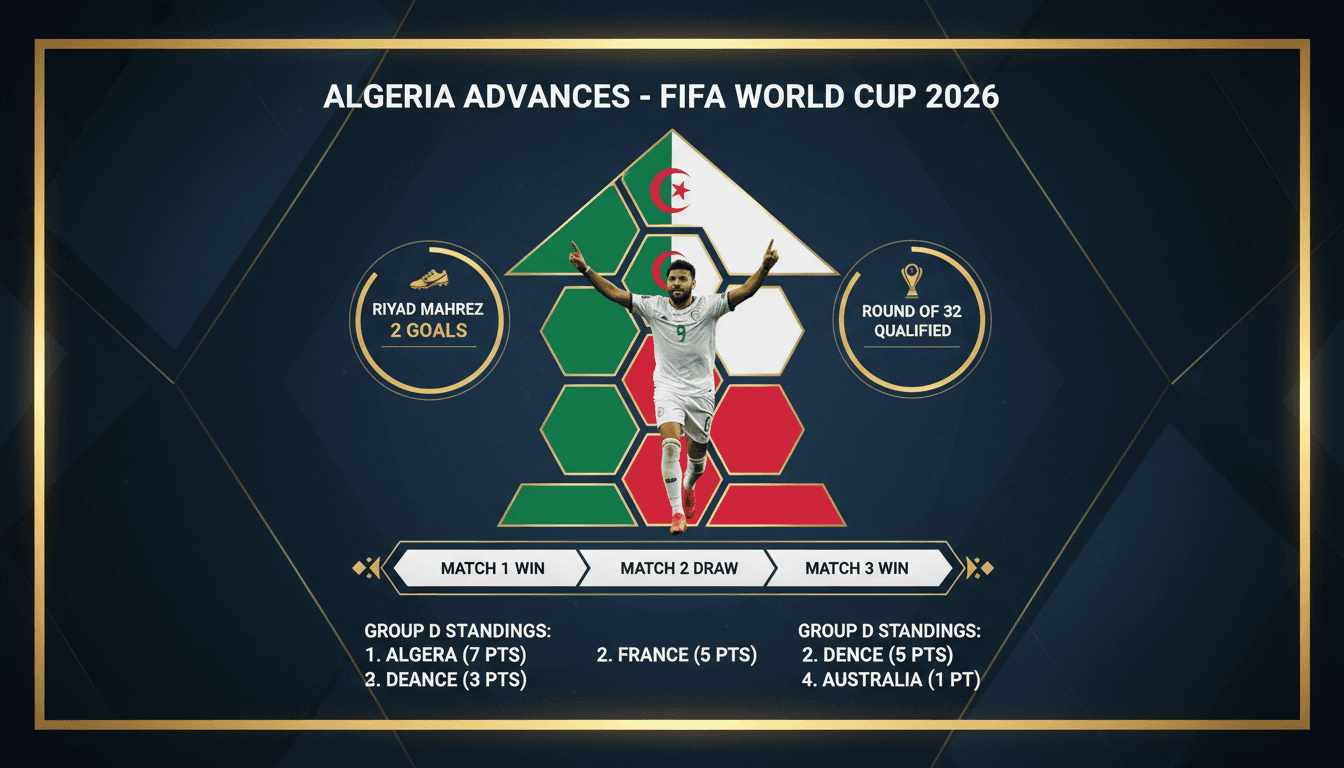 Riyad Mahrez celebrating his goals during the 2026 FIFA World Cup