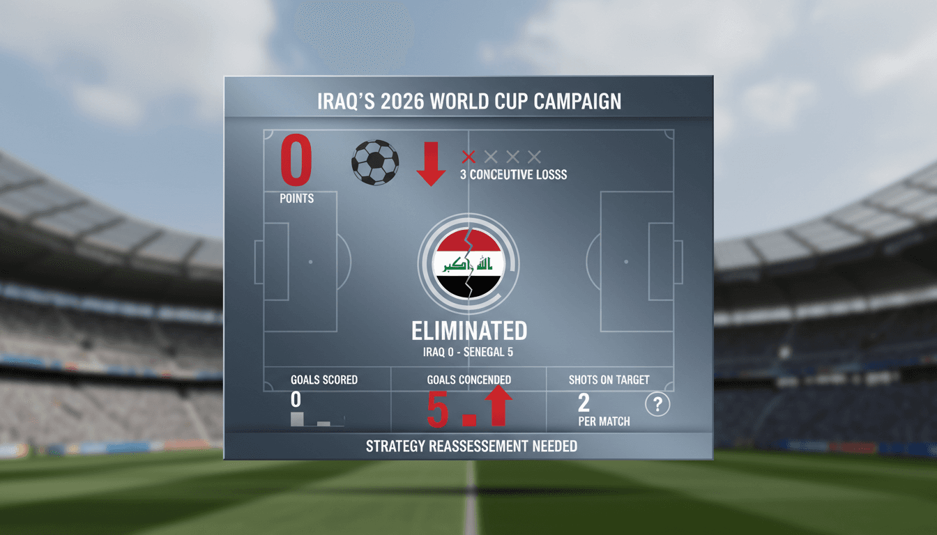 Iraq eliminated from 2026 World Cup after heavy defeat to Senegal