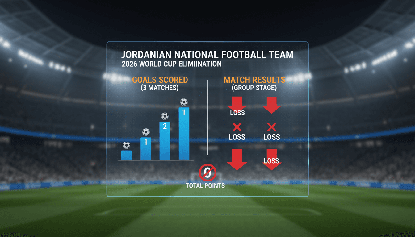 Jordanian national football team players during a match at the 2026 World Cup.
