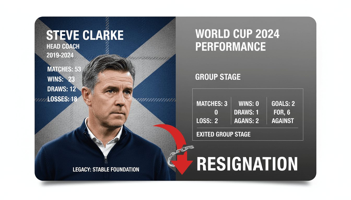 Steve Clarke resigns as Scotland national football team head coach after World Cup exit