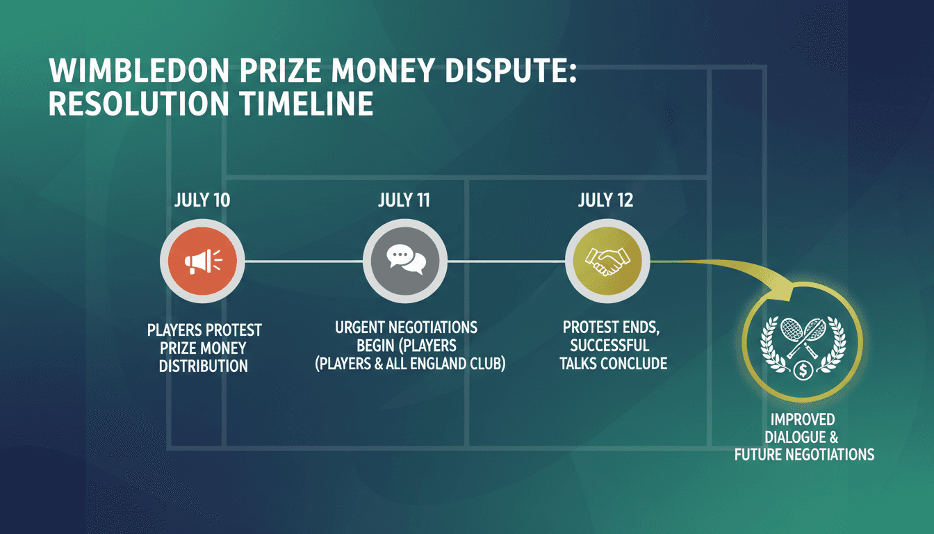 Top tennis players end Wimbledon prize money protest after successful talks