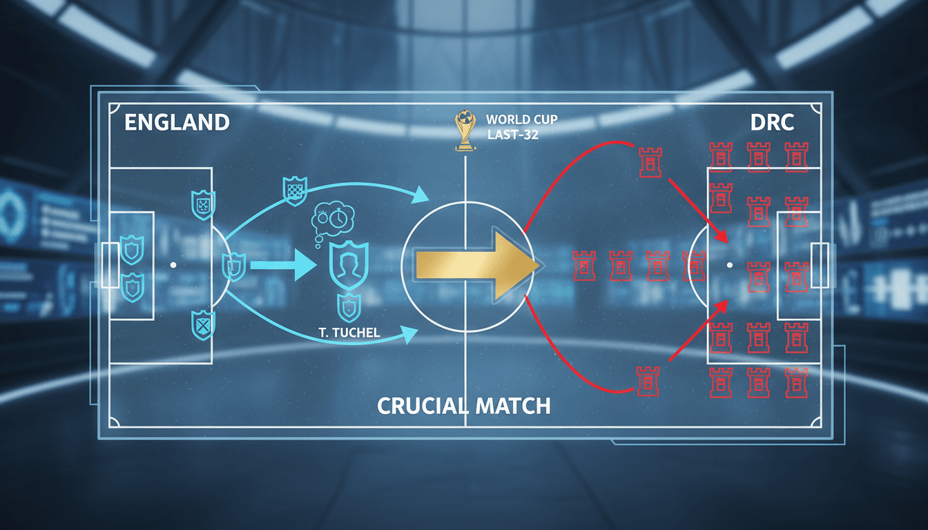 England's national team preparing for the World Cup match against DRC.
