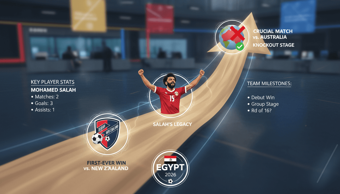 Mohamed Salah leading Egypt's national football team in the World Cup.