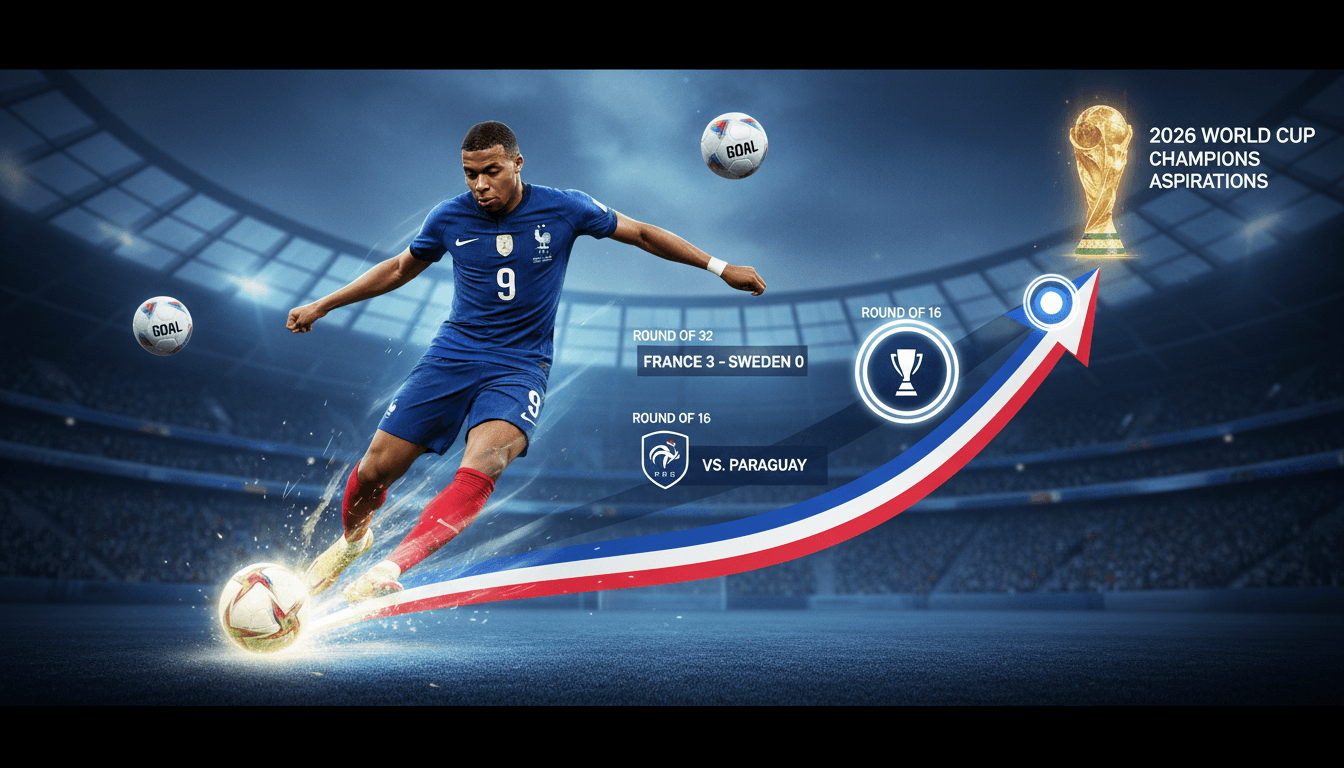 Kylian Mbappé leads France to victory over Sweden in 2026 World Cup Round of 32
