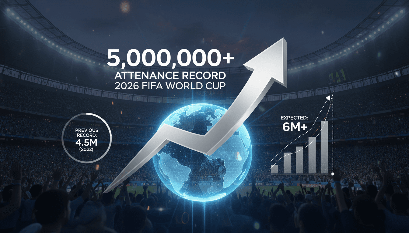 2026 FIFA World Cup Attendance Surpasses 5 Million for First Time in History