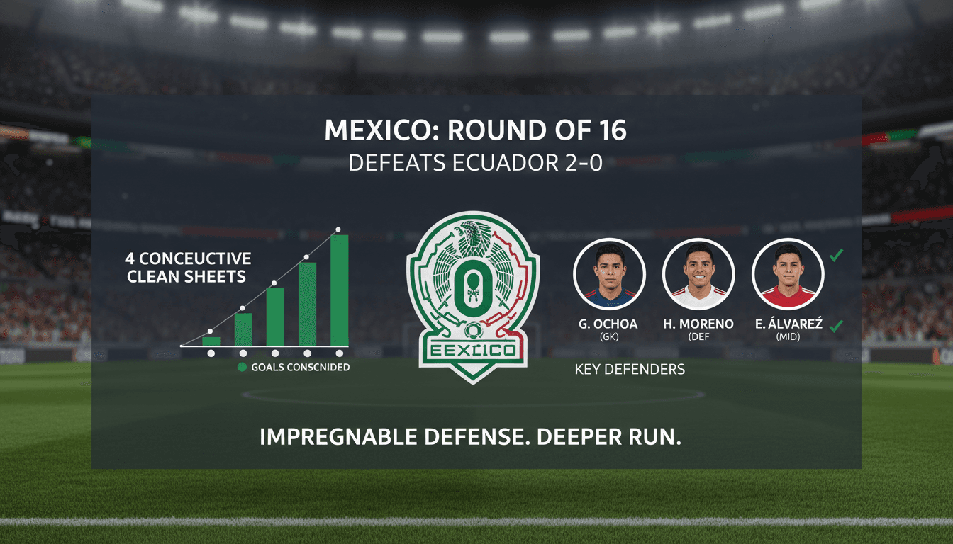 Mexico advances to Round of 16 in 2026 World Cup after defeating Ecuador