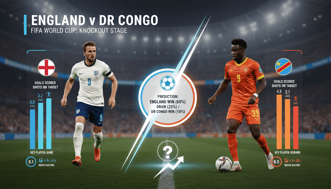 England to face DR Congo in FIFA World Cup knockout stage