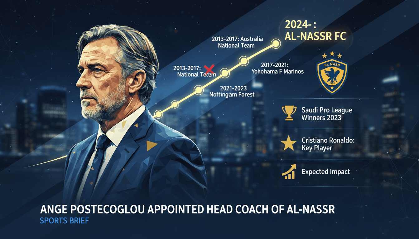 Ange Postecoglou appointed as head coach of Al-Nassr football club
