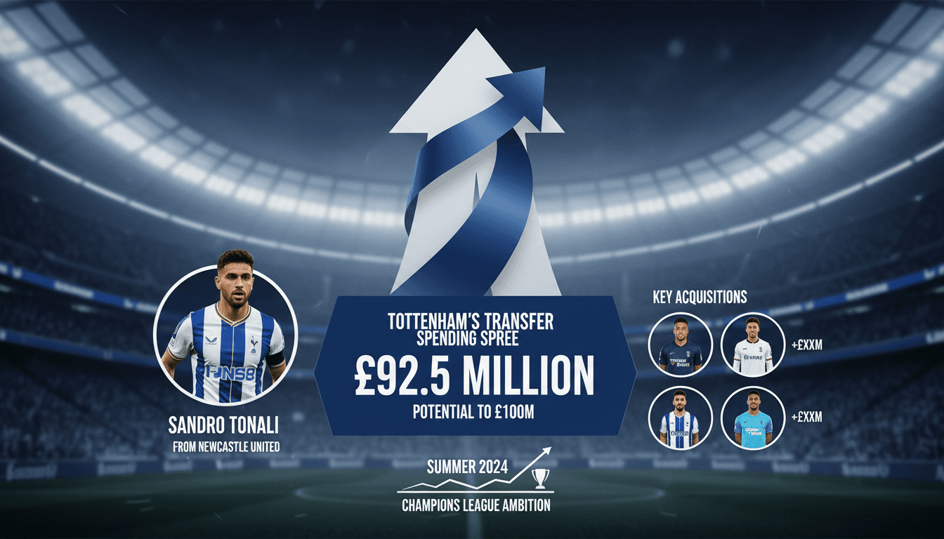 Tottenham Hotspur agrees to record transfer for Sandro Tonali from Newcastle United