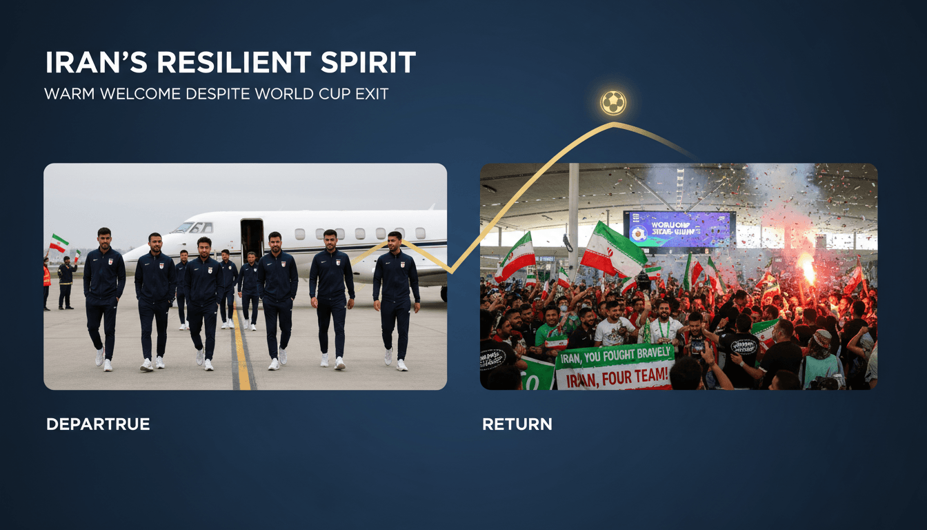 Iran's football team receives warm welcome upon return from World Cup exit