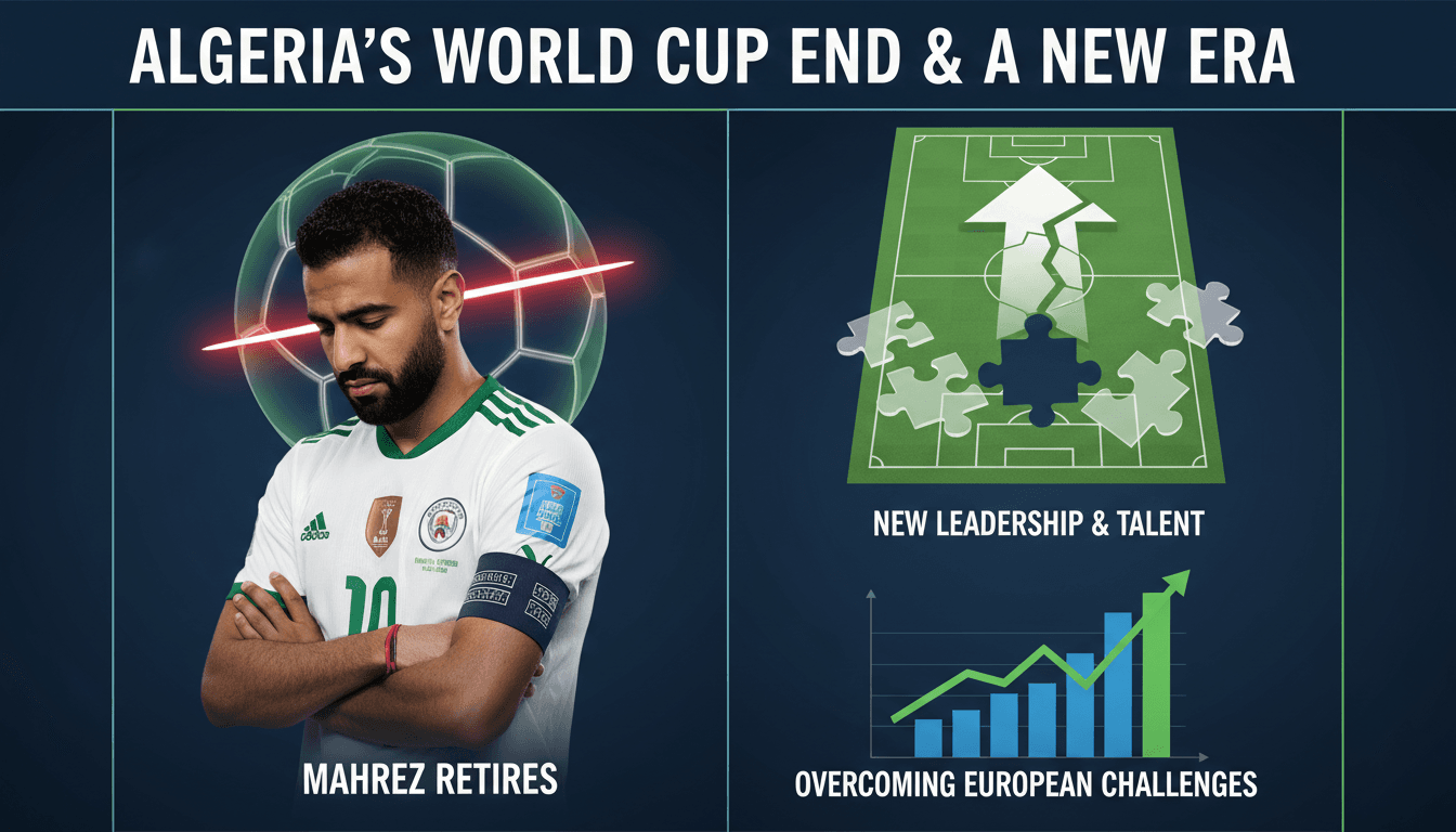 Riyad Mahrez announcing his retirement after Algeria's World Cup exit