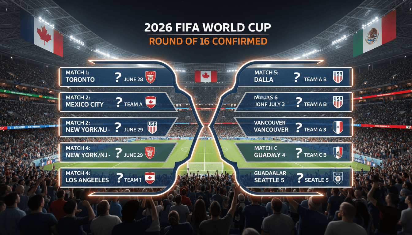 2026 FIFA World Cup Round of 16 teams confirmed