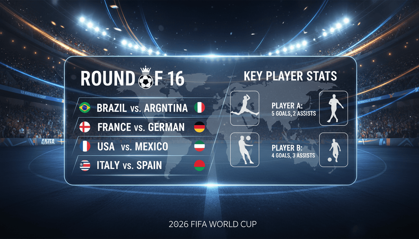 2026 FIFA World Cup Knockout Stage Begins with Round of 16 Matches
