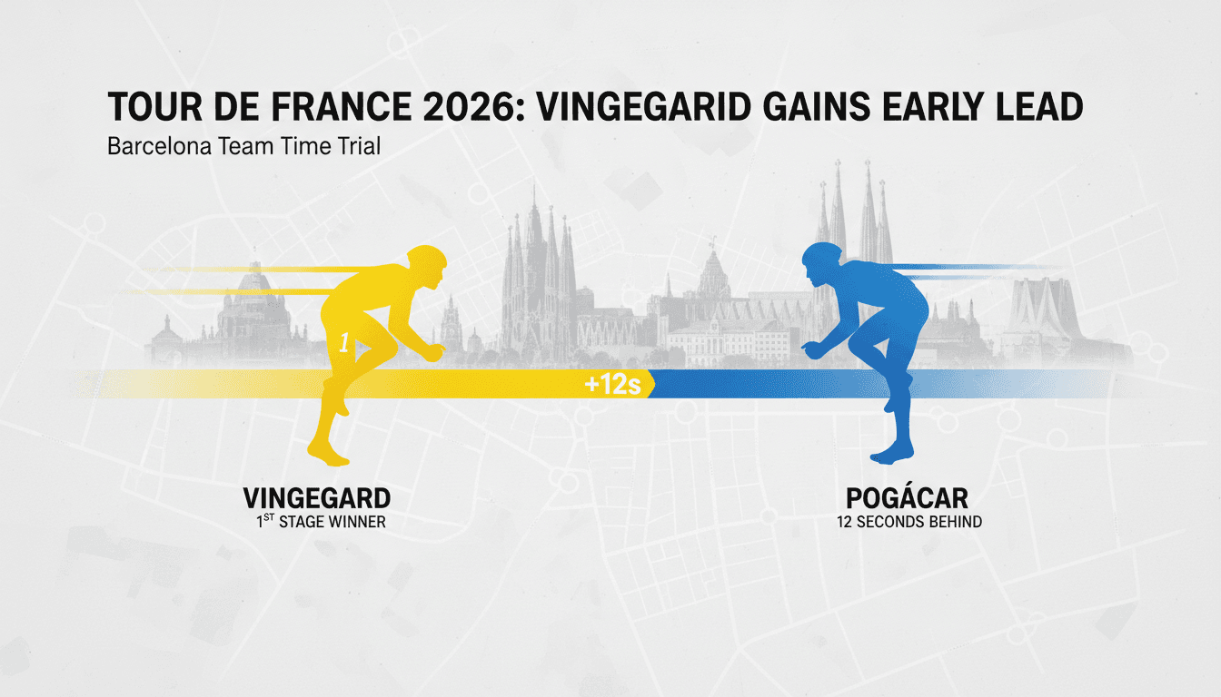 Jonas Vingegaard wins opening team time trial at 2026 Tour de France
