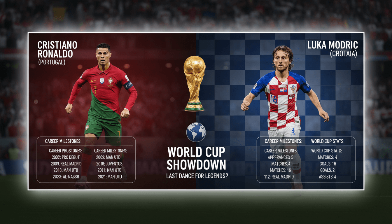 Portugal and Croatia set for pivotal World Cup match featuring Ronaldo and Modric