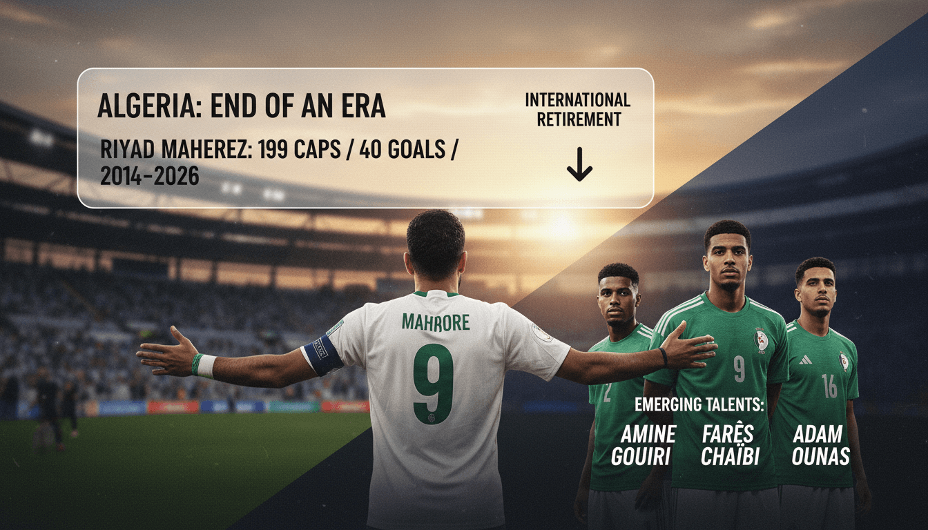 Riyad Mahrez retires from international football after Algeria's World Cup exit
