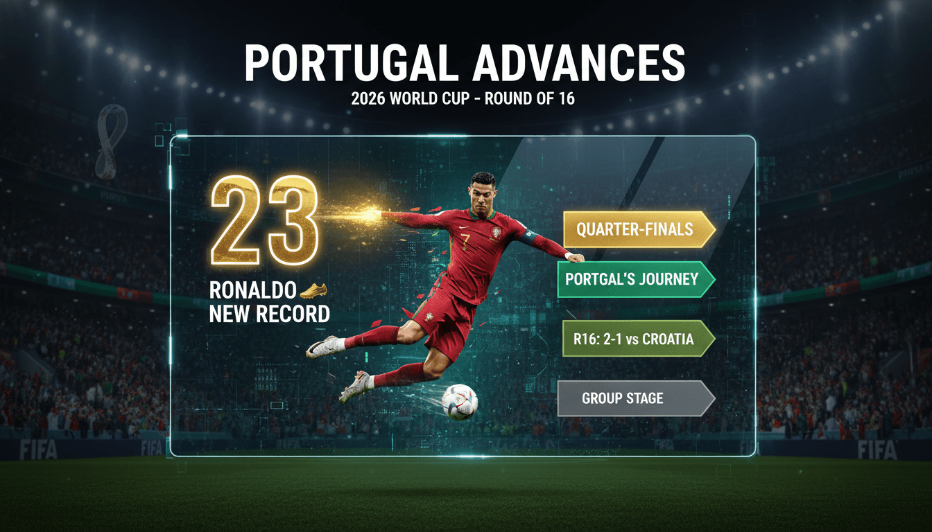 Portugal defeats Croatia 2-1 to advance in the 2026 World Cup