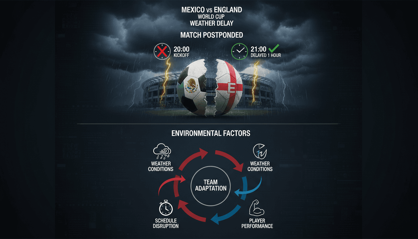 Mexico vs England World Cup match postponed due to weather conditions