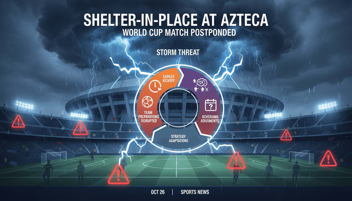 Azteca Stadium under storm threat ahead of World Cup match
