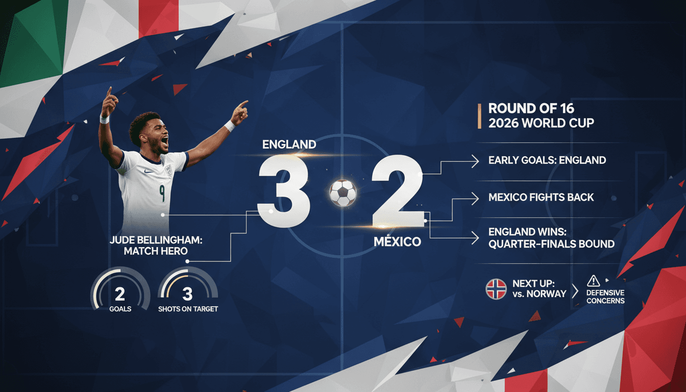 Jude Bellingham celebrating one of his goals against Mexico in the World Cup.