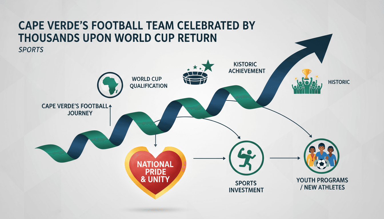 Cape Verde football team welcomed by fans after World Cup journey