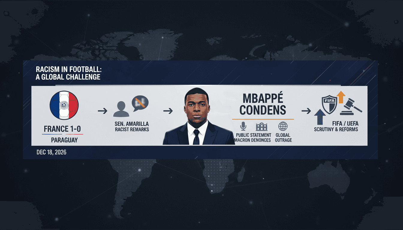 Kylian Mbappé speaking out against racism in sports after World Cup match