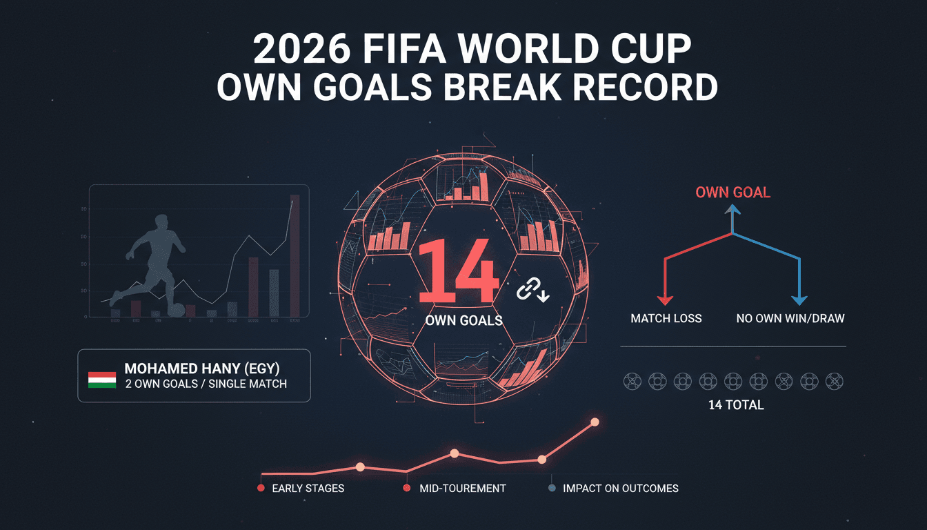Mohamed Hany scoring an own goal during the 2026 FIFA World Cup