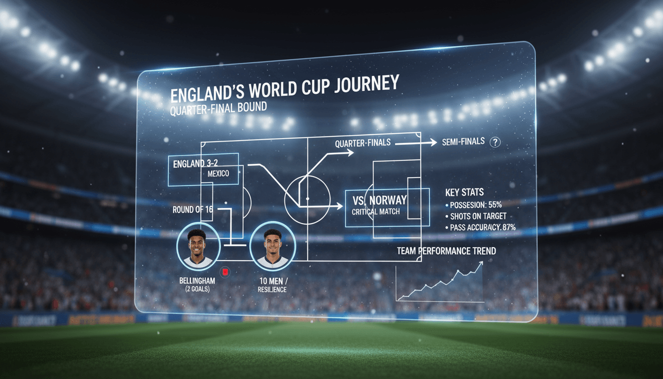 England advances to quarter-finals after defeating Mexico 3-2 in World Cup knockout stage