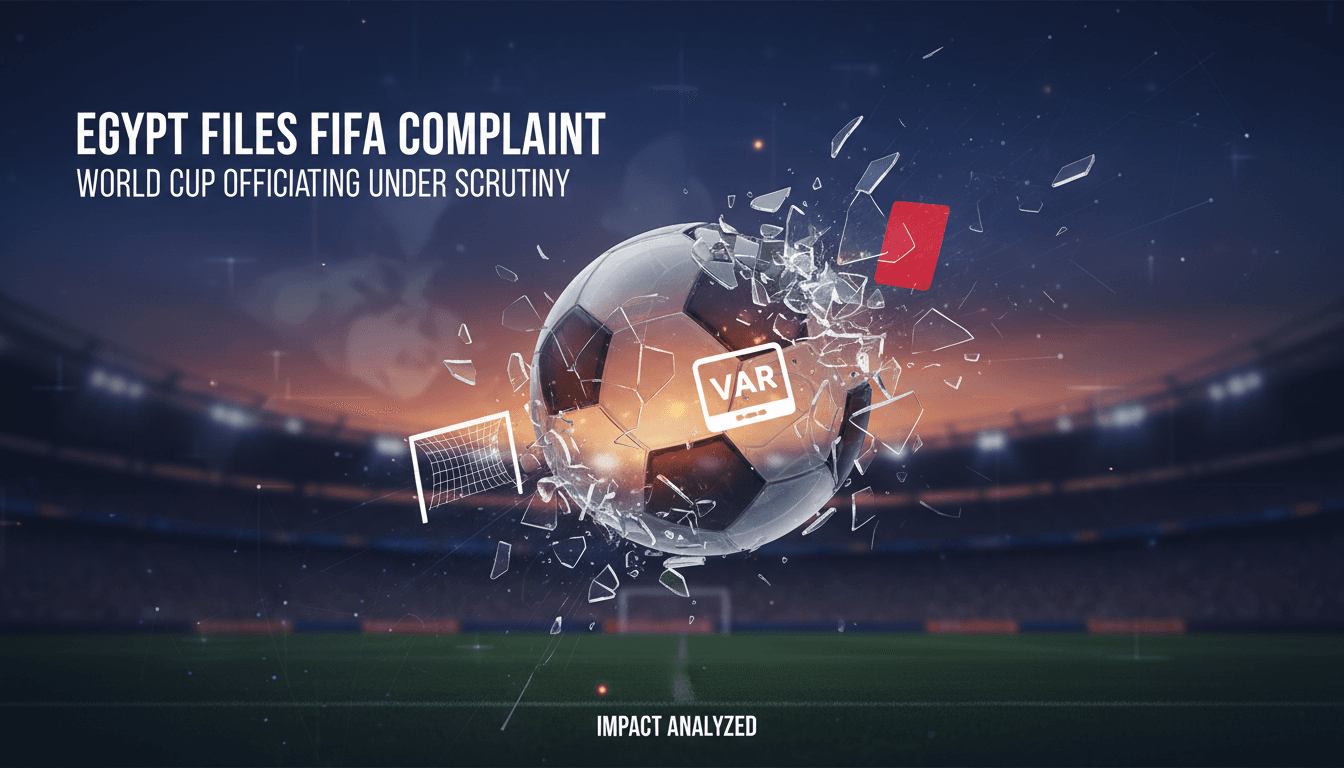Egyptian Football Association files complaint with FIFA over officiating standards.