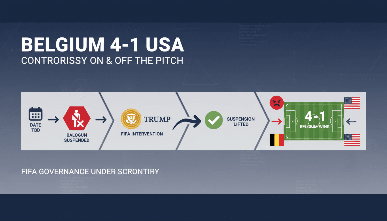 Belgium vs USA match highlights with focus on Balogun's eligibility controversy