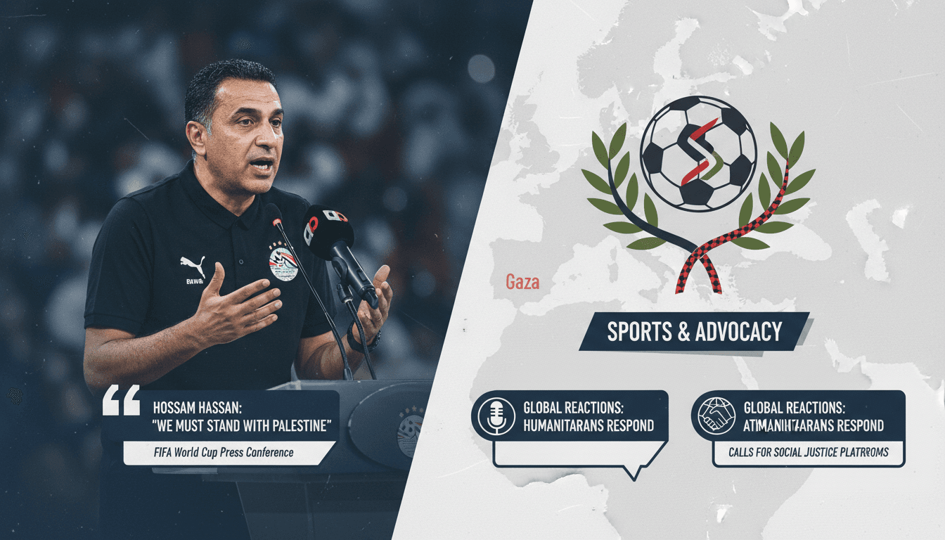 Egyptian coach Hossam Hassan advocates for Palestinian support during World Cup press conference