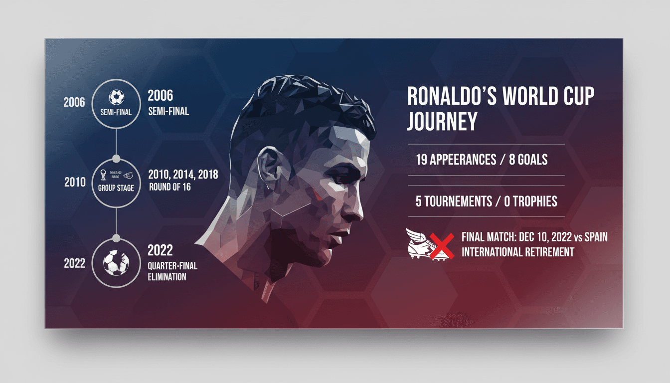 Cristiano Ronaldo during his final World Cup match against Spain.
