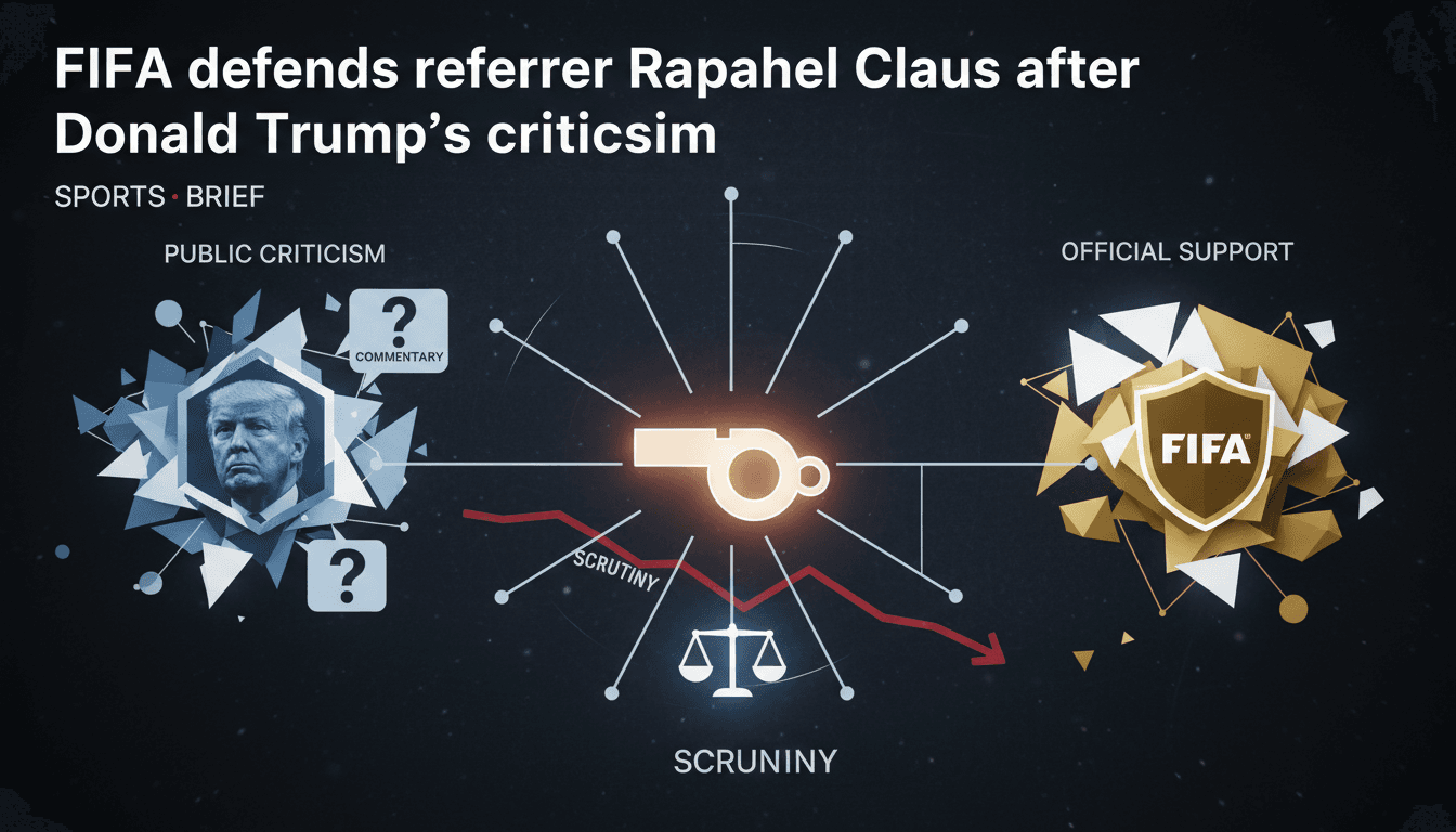 FIFA's defense of referee Raphael Claus following Donald Trump's comments