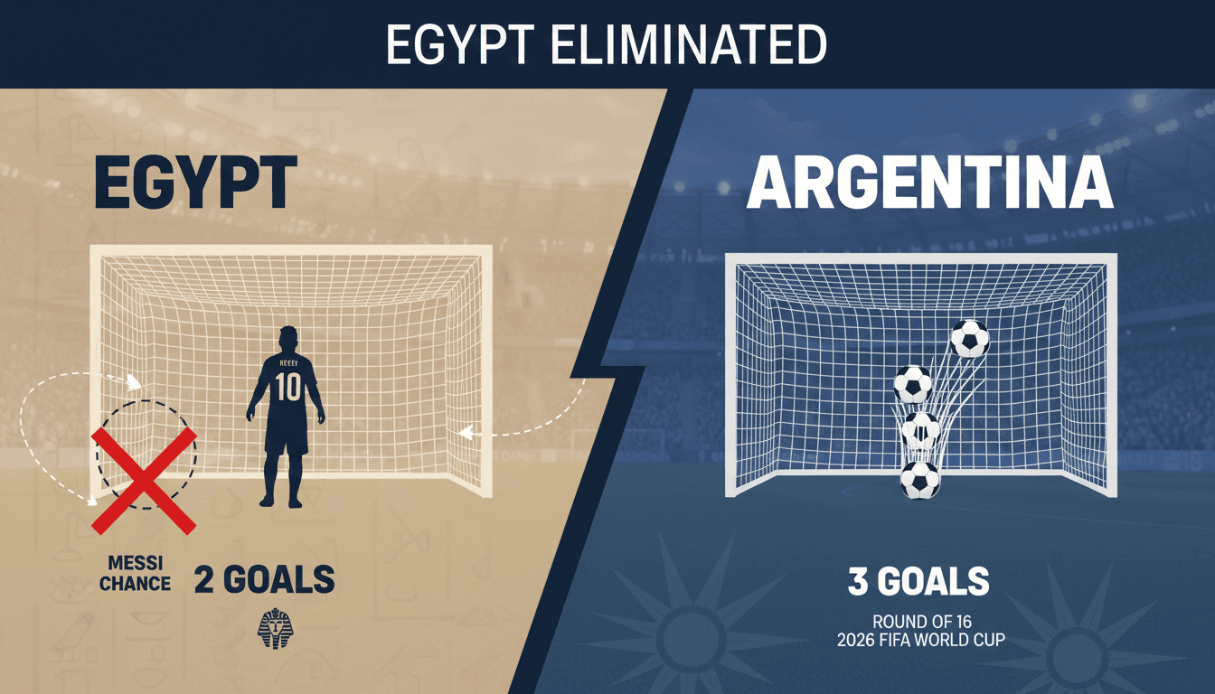 Egypt's goalkeeper Mustafa Shobir during the match against Argentina in the 2026 FIFA World Cup.