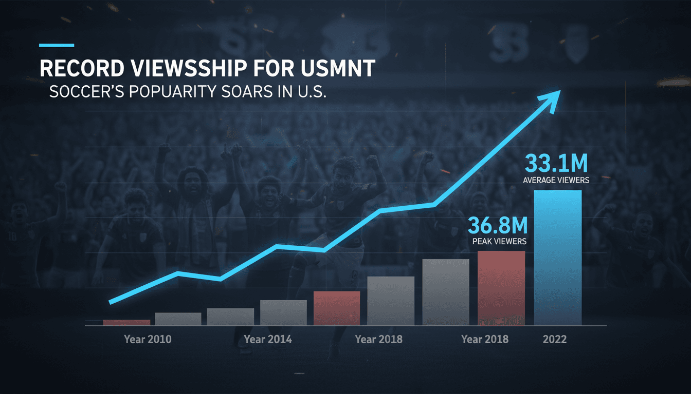 U.S. men's national soccer team match against Belgium with high viewership statistics