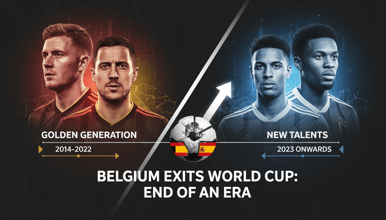 Belgium football team during the World Cup quarter-finals against Spain